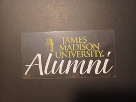 JMU James Madison University Alumni Window Sticker / Decal NCAA 6&quot; x 3&quot; - £6.78 GBP