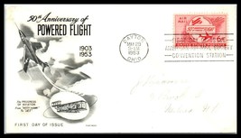 1953 US FDC Cover - 50th Anniversary of Powered Flight, Dayton, Ohio O6 - $2.96