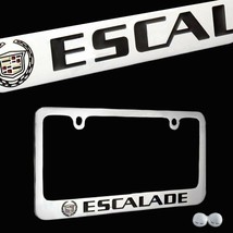 Brand New 1PCS Cadillac Escalade Chrome Plated Brass License Plate Frame... - £24.03 GBP