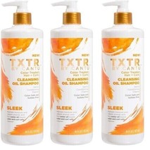(3 Ct) Txtr By Sleek Color Treated Hair + Curls Cleansing Oil Shampoo - 16 Fl Oz - £31.64 GBP