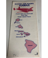 Vintage Scenic Air Tours Brochure Honolulu Hawaii BRO13 - $13.65 CAD