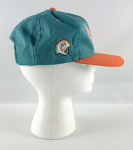 Miami Dolphins Snapback Baseball Hat Aqua Blue Vintage ANNCO Professional Model - £27.68 GBP