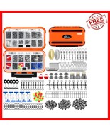 Comprehensive 253pcs Fishing Tackle Kit for Bass &amp; Trout - Water-Resista... - $660.61 MXN