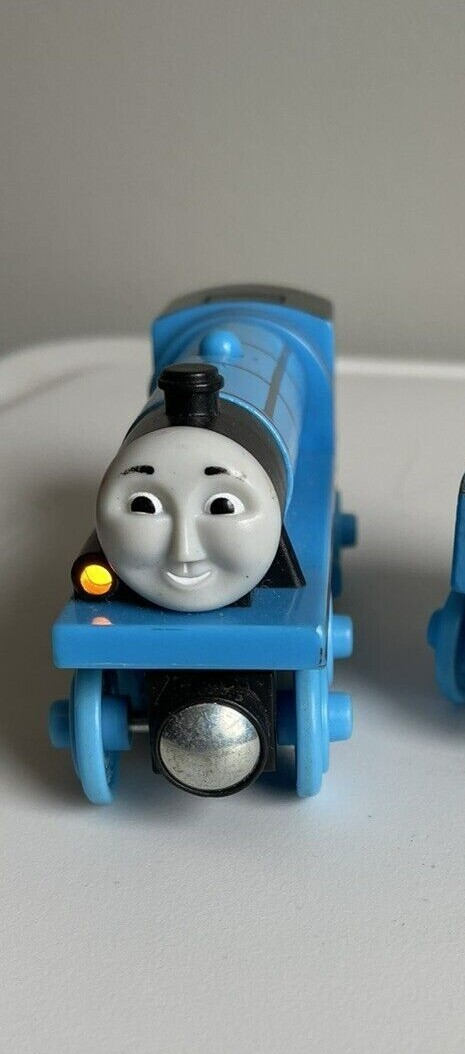 Thomas The Train Talking light up Gordon w/Tender Wooden Railway Tank En... - $29.65