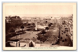 Vista General de la Plaza Mayo Buenos Aires Argentina UNP WB Postcard W8 - $5.89