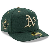 New Era Oakland A&#39;s 59Fifty 2017 All-Star Game Fitted Hat Heather Green Size 7 - £26.42 GBP