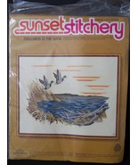 Sunset Stitchery Mallards In The Wind Andree Palmateer 16&quot;x 20&quot; #2460 - £23.33 GBP