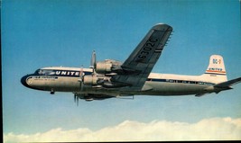 United Airlines DC-7 Airplane postcard Pride of the Fleet newest addition-BK42 - £3.11 GBP