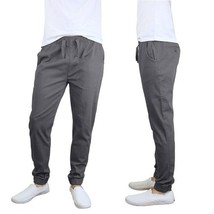 Galaxy Men&#39;s 4-Way Stretch Twill Jogger MCJP-450 Gray-2XL - $21.99