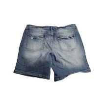Refuge Shorts Size 9 Juniors Blue Medium Wash Mid Rise Distressed Denim - £14.62 GBP