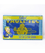 Fallout Metal Tin Sign Set Of 3 Wall Hanging Official Collectible Displays - £31.21 GBP