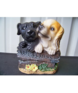 Dog Pair Welcome Decor For Desk, Office, Childs Room Decoration - £8.76 GBP
