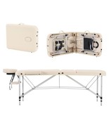 Portable Massage Table Professional Aluminum Alloy 3 Folding with Backre... - $8,723.38 MXN