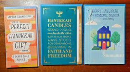 3 HANUKKAH Hallmark family Jewish holidays greeting cards Daughter Money Light 1 - £3.12 GBP