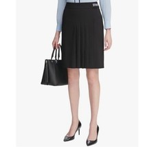 Calvin Klein Womens 6 Black Pleated Suit Skirt NWT BL33 - $839.31 MXN