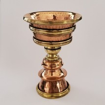 Tibetan Buddhist Hand Hammered Prayer Offering Butter Lamp 4.5&quot; - Made i... - $69.99