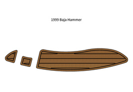 1999 Baja Hammer Swim Platform Step Mat Boat EVA Faux Foam Teak Deck Flo... - $281.00