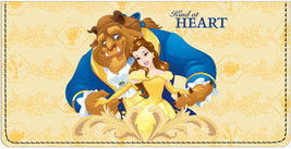 Beauty and the Beast Leather Checkbook Cover - £18.33 GBP
