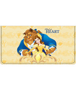 Beauty and the Beast Leather Checkbook Cover - £18.23 GBP