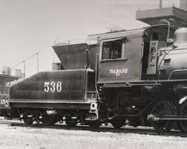 RPPC Wabash Railroad WAB #536 0-6-0 B-7 Locomotive Train Real Photo Postcard - £15.96 GBP