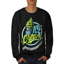 Wellcoda Ice Cream Mens Sweatshirt, Fashion Casual Pullover Jumper - £23.86 GBP+