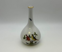 Herend Rothschild Bird 5 1/4&quot; Bud Vase #7105 - £70.91 GBP