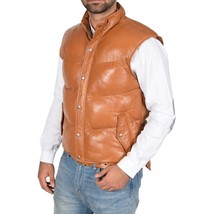 Leather Jacket Vest Biker Motorcycle Vintage Men Coat Mens Retro Moto Ta... - £26.56 GBP+