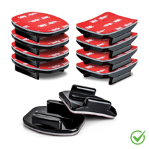 (10-Pack) Flat &amp; Curved 3M Adhesive Mount Sticky Pads For GoPro HERO 13/... - $9.89