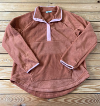 sonoma goods for life NWT $44 women’s half Snap Fleece pullover jacket siz M HG - £17.38 GBP