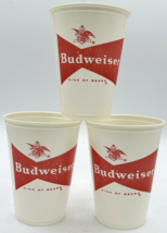 Vintage 4&quot;H Budweiser Plastic Sampler Cups Lot of 3 SKUG11 - £11.98 GBP