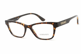 VERSACE VE3316 108 Dark Havana  53mm Eyeglasses New Authentic - £74.38 GBP