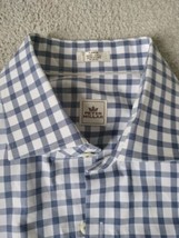 PETER MILLAR checked Button Up Shirt  Shirt Men&#39;s Large Long Sleeve  - $14.84