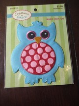 Creations Of Grace Fabric Iron-on Owl - £14.70 GBP