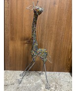 Beadworx by Grassroots Giraffe Handcrafted Beaded Wire Figurine Lion Kin... - €29,76 EUR