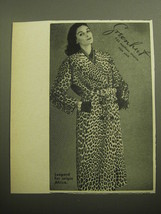 1958 Greenhut Fur Coat Ad - Leopard fur origin Africa - £14.77 GBP