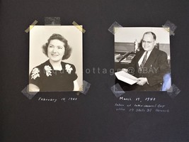 1946-50s Vintage Ottens Family Friends 185pc Photo Album Lafayette Hill Pa Id&#39;d - £69.24 GBP