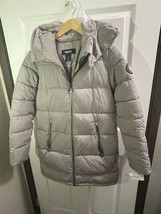 Dkny Womens Zip Puffer Coat XXSmall Beige. See Notes. Retail $275 - £33.52 GBP