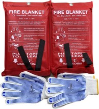 Fire Blanket For Home 59X59 Or 79X79 Fire Blankets Emergency People Fire - £62.11 GBP