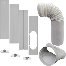 Portable AC Window Vent Kit with 5Inch Hose 6Pcs Window Seal Kit for Por... - $38.79