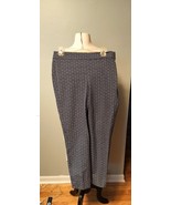 Talbots Chatham Ankle Pants Size 4P Petite Navy Blue White Polka Dot Str... - €16,45 EUR