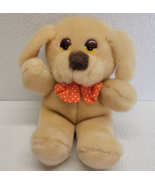 Vintage Dan Brechner Sleepy Eyes Dog Tan Brown Plush Polka-Dot Bowtie - $240.75 MXN