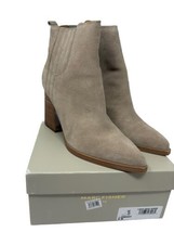 Marc Fisher Women&#39;s Oshay Bootie Light Gray Suede 9M - $47.49