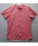 Duck and Cover Shirt Youth Large Multi Geometric Slim Fit Collared Butto... - $19.42