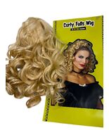 Blonde Curly Falls Wig Hair Claw Clip Halloween Costume - $13.44 CAD