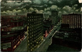 Vtg Cartolina Circa 1908 Atlanta di Notte - Bird&#39;s Eye Vista Ga Non Usato - £4.76 GBP