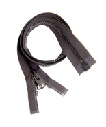 Zipper, 24&quot; Inch, YKK, Vislon, Black, #10, Separating, Double Metal Tab ... - €8,01 EUR