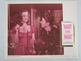 Night Unto Night Lobby Card #2 Ronald Reagan Osa Massen 1949 11x14 original - $29.69