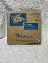 Pampered Chef 2024 Multicolor Tiles 7-1/4"" sq SALAD PLATE NEW Simple Editions - $19.79