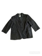 Talbots Irish  Linen Black crop pant Suit   Women size 10 Petite - £68.92 GBP