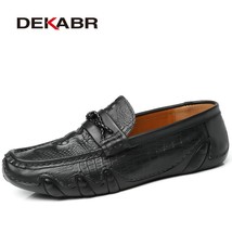 Men Casual Boat Shoes Handmade Driving Shoes Moccasins Brand Design Leather Non- - £46.02 GBP